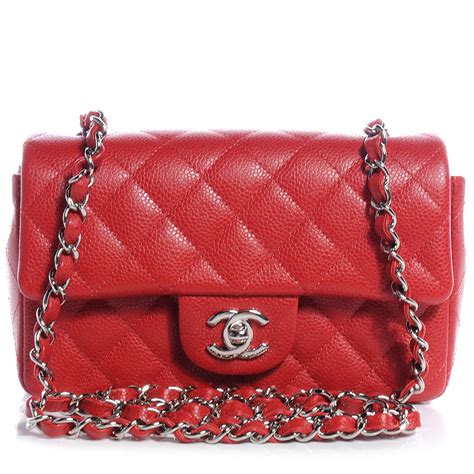 chanel 3365 red|CHANEL Caviar Quilted Mini Studded Flap Red .